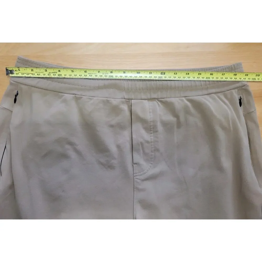 Public Rec Pants Men 40x34 Beige All Day Every Day Sweat Nylon Stretch Active